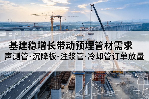 古田基建稳增长带动预埋监测管材需求，声测管、沉降板、注浆管订单持续放量